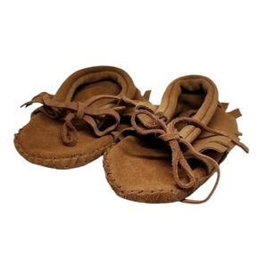 Moccasins Girls‎ Brown Size 12-24 Months